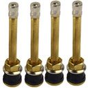 4pcs/lot TR570 87mm Brass Auto Tire Valve Extension Adaptor, Tyre Stem Extender Straight Bore for Truck (3.43inch)