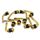 10pcs 90 Degrees Auto Car Brass Wheel Tire Valve Stem Extension
