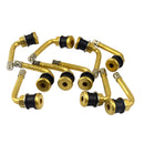 10pcs 90 Degrees Auto Car Brass Wheel Tire Valve Stem Extension