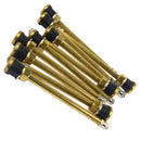 10x 134mm Brass Auto Tire Valve Extension Adaptor, Air Tyre Stem Extender Inflation Stright