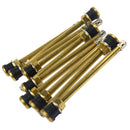 10x 134mm Brass Auto Tire Valve Extension Adaptor, Air Tyre Stem Extender Inflation Stright