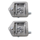 2pcs Car Truck Trailer Camp Stainless Steel Folding T Shape Handle Lock Tool Latch