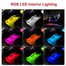 4 Pieces 9 LED Car Auto Strip Light Decorative Lamps Interior 7 Light