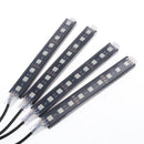 4 Pieces 9 LED Car Auto Strip Light Decorative Lamps Interior 7 Light