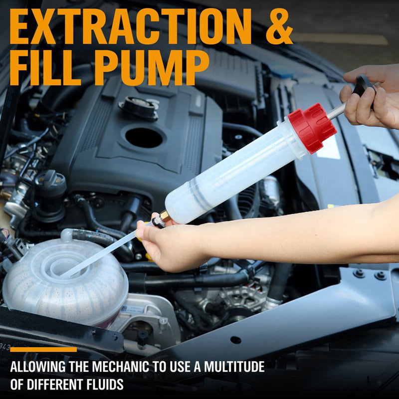 200CC Car Oil Fluid Extractor Filling Syringe Bottle Transfer Hand Pump Tool