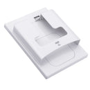 MoesHouse Wall Socket Electric Qi Wireless Charger 5W Dual USB Port Mobile Phone Holder EU/UK Style