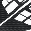 Carbon Fiber Pattern Car Steering Wheel Control Stickers Decal Trim for Mitsubishi ASX Lancer