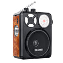 Bakeey 3.5mm AUX Full Band High Sensitivity FM AM Radio U Disk TF SD Portable Player With Flashlight Rechargeable