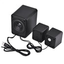 SADA D-203 Universal Desktop Stereo 3.5mm Aux Speaker USB Wired Loudspeaker for PC Tablet Phone