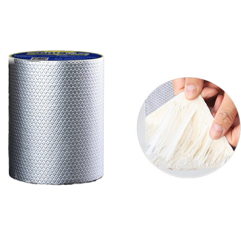 5M/10M Rhombus Butyl Rubber Tape Floor Roof Window Wall Waterproof Adhesive Stop Leak Sticker for Roof Pipe Marine Repair