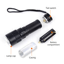 Elfeland  T6 2000LM 5Modes Telescopic Zoomable LED Flashlight AAA/18650/26650