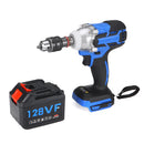 128VF 520N.m Max Cordless Electric Impact Wrench Brushless 19800mah Li-Ion Hight Torque Drill Driver