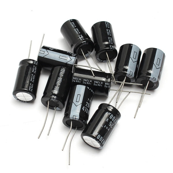 10Pcs 4700uF 25V 105C Electrolytic Capacitor 16x25mm