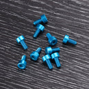 Suleve M3AH10 10Pcs M36mm Hex Socket Screw M3 Cap Head Bolt 7075 Aluminum Alloy Multicolor