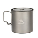 TOAKS POT-650-L Outdoor Folding Titanium Pot Ultralight Bowl Mug Camping Picnic Cookware
