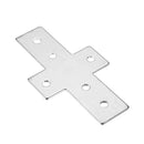 Machifit 2020/3030/4040 Industrial Aluminum Extrusions Cross Connector Carbon Steel Nickel Plating