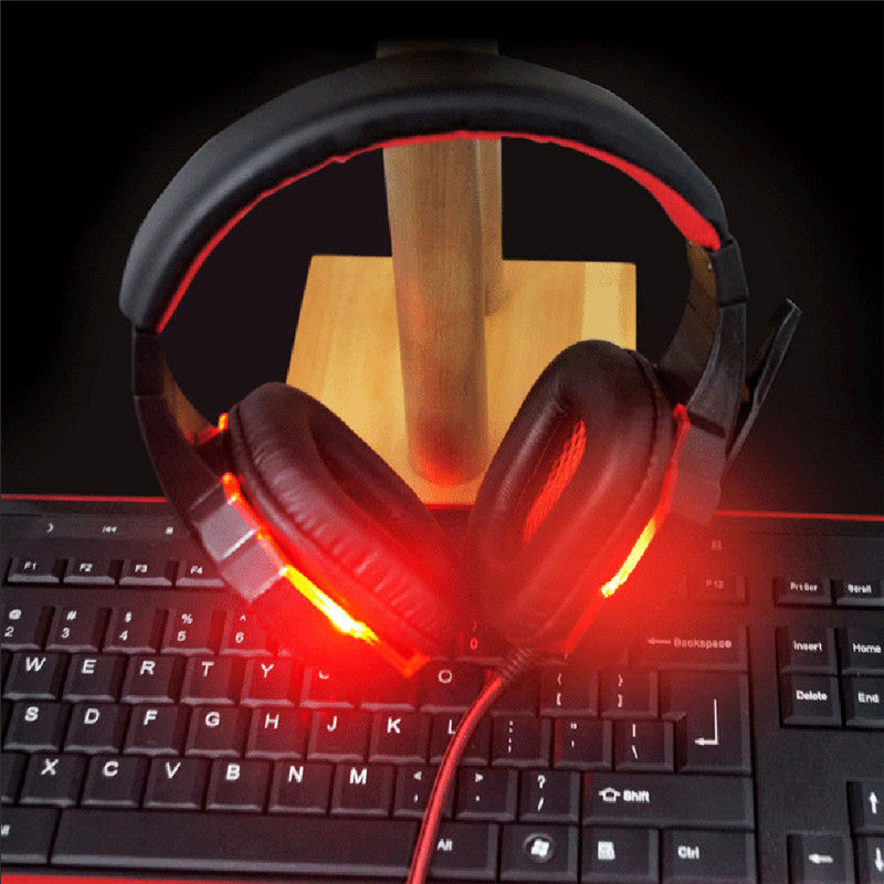 PLEXTONE PC780 LED Light Noise-cancelling Game Headset HD Mic Over-ear Headphone for PC Laptop Phone