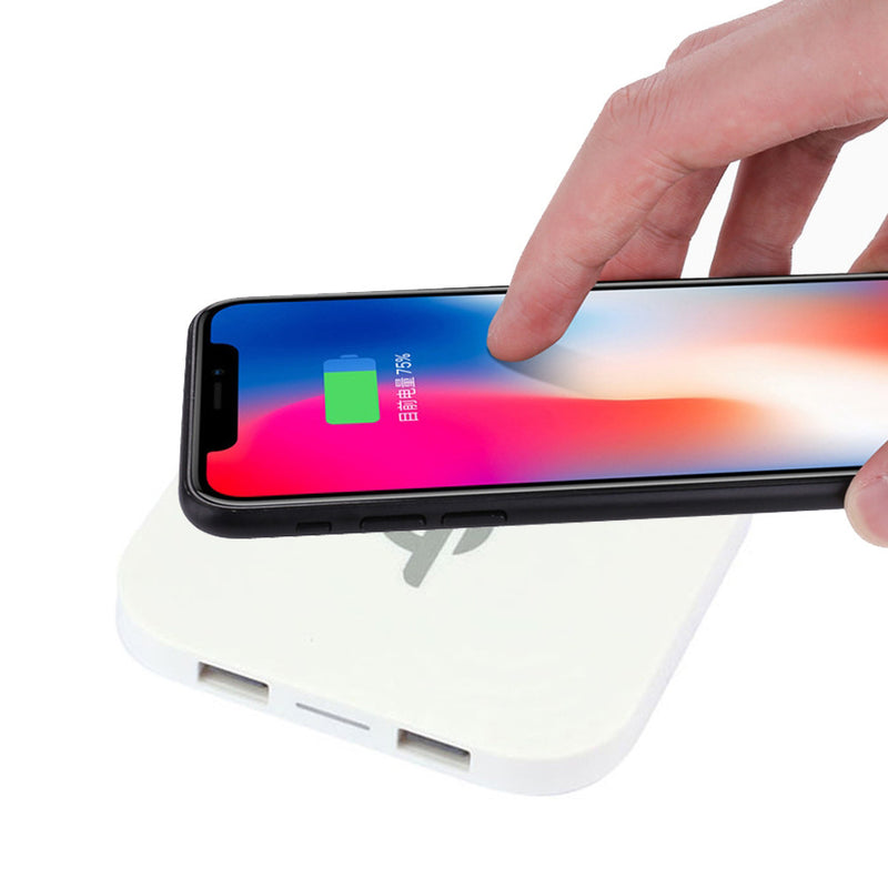 Bakeey Q8 Universal Dual USB Qi Wireless Charger Pad For Samsung Galaxy S8 S7 Note 8