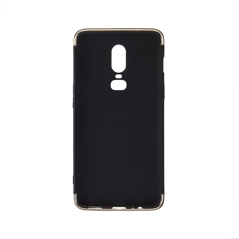 Bakeey Ultra-thin 3 in 1 Plating Frame Splicing PC Hard Protective Case For OnePlus 6