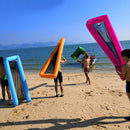 Inflatable Floating Lounger Portable Water Float Bed Swimming Pool Sea Inflating Recliner