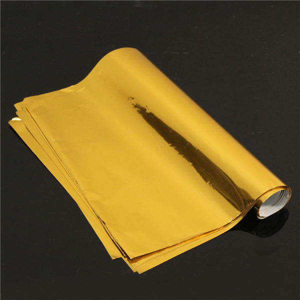 50pcs A4 Hot Stamping Transfer Foil Paper Laser Printer Laminating Transfered Gold