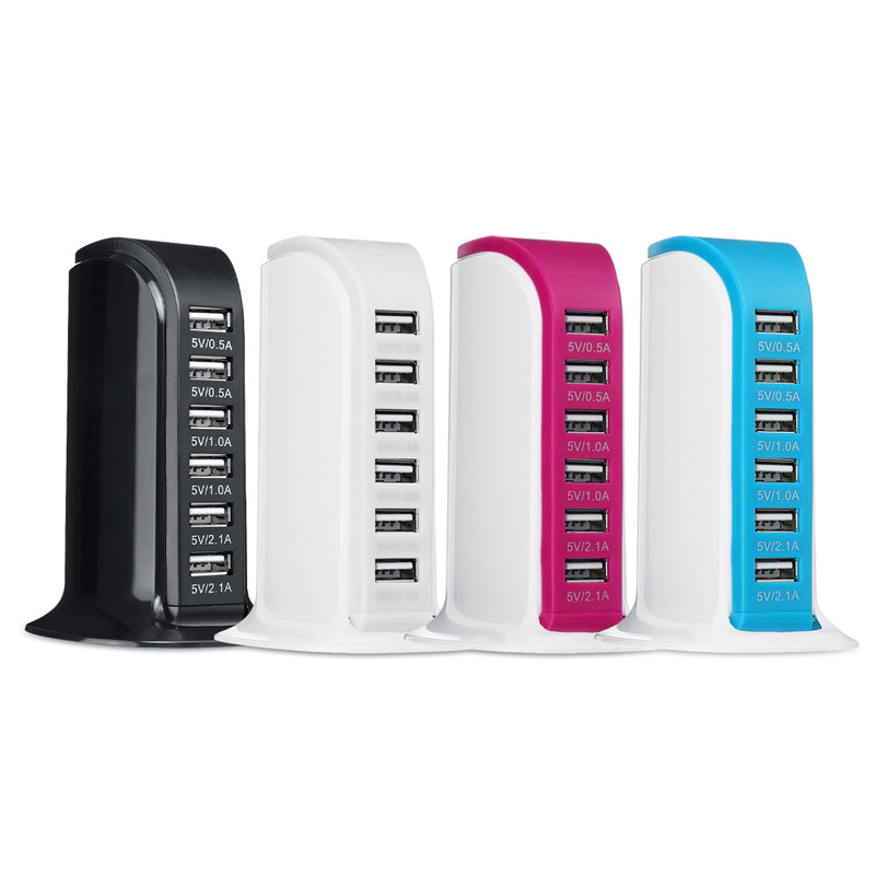6 Port 1.5V USB Desktop Charger High Frequency Output Quick Charging Station