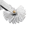 28Pcs Blades Whitworth UK 55 Degree Screw Pitch Thread Measuring Gauge Tool