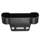 Carbon Fiber Plastic Car Seat Crevice Storage Organizer Caddy Catcher Box Seat Slit Pocket