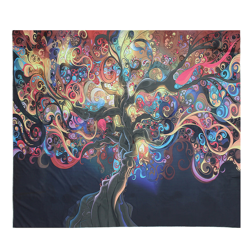 Tapestry Wall Hanging Psychedelic Tree Tapestries Bedspread Home Decoration