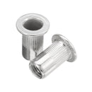 Suleve MXSR1 50Pcs Thread Rivet Nut 304 Stainless Steel Riveter Rivnut Insert Nutsert M3/M4/M5/M6