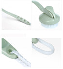 Honana BX-107 Bath Brush Scrub Skin Massage Health Care Shower Rubbing Detachable Face Clean Brushes
