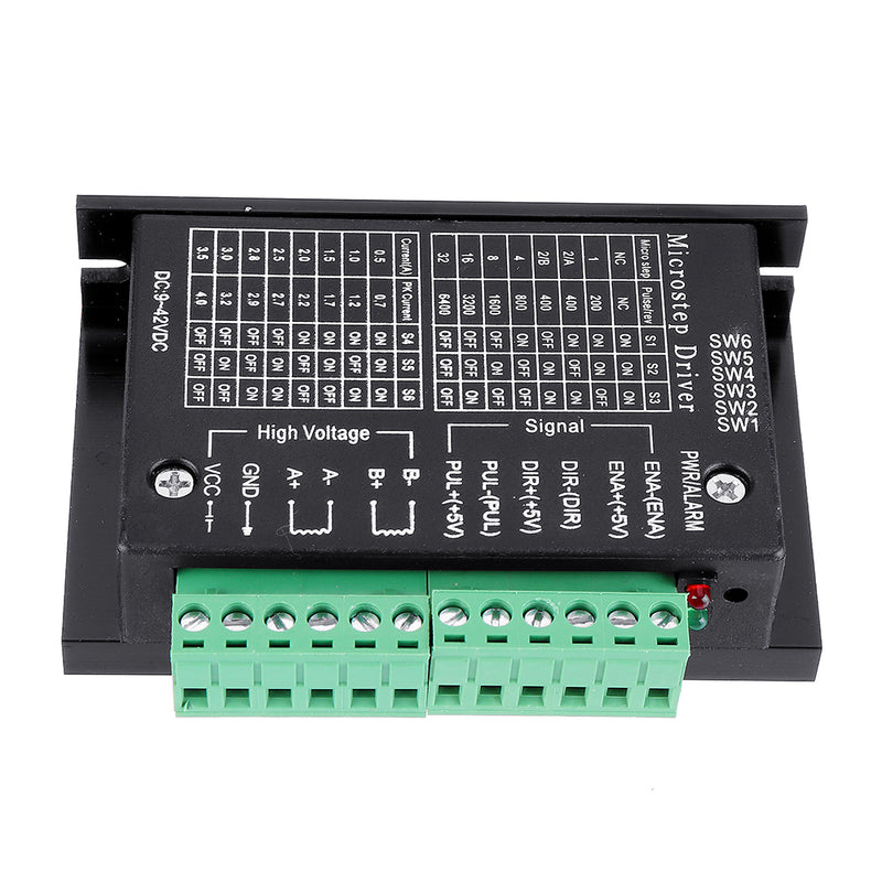 TB6600 Upgraded Stepper Motor Driver Controller for 4A 9~40V TTL 32 Micro-Step 2 or 4 Phase of 42/57 Stepper Motor 3D Printer CNC Part