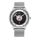NAVIFORCE 3007 Mesh Steel Watch Band Quartz Watch Calendar Sport Business Men Watch