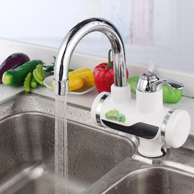 Temperature Display Instant Fast Heat Water Heater Tankless Durable Electric Hot Faucet