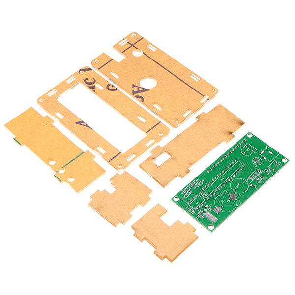 LCD 1602 DC 5V DIY Electronic Clock Kit Temperature Alarm Function With Acrylic Shell