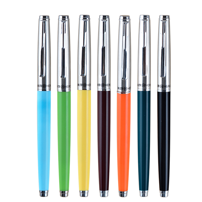 Hero 007 Fountain Pen 0.5mm F Nib Calligraphy Writing Signing Ink Pens Gifts for Students Friends Families