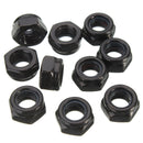 Suleve CS1 50pcs Carbon Steel Self Locking Hex Nut Nylon Insert Lock Nut M2/M2.5/M3/M4/M5/M6/M8/M10/M12
