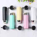 500ml Stainless Steel Thermal Vacuum Water Bottle Hot Coffee Lid Travel Cup Mug