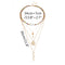 Trendy Geometric Key Snake Pendant Chain Necklace Multi-layer Color Rice Beaded Pearl Necklace
