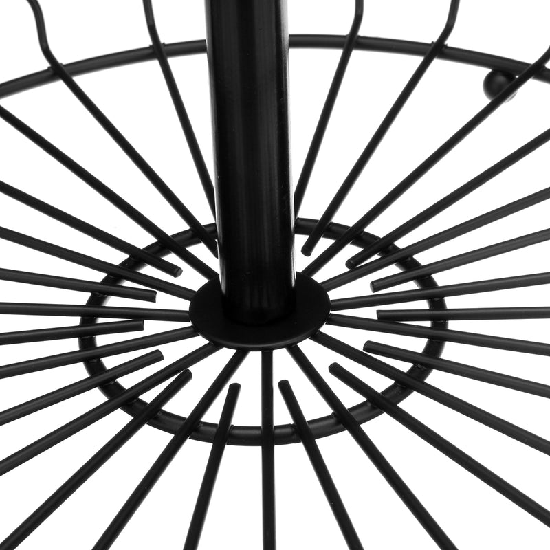 30cm Kitchen Restaurant Fruit Vegetable Basket 2 Tier Iron Rack Storage Organizer Stand Holder