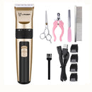 Electric Pet Dog Cat Hair Clipper Razor Kit Low-noise Animal Grooming Trimmer Shaver with 4 Limit Combs