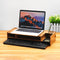 2 Tiers Wooden Computer Monitor Riser Desktop Laptop Stand Organizer Storage Shelf Keyboard Storage Rack