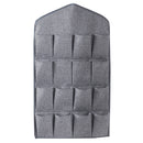 Oxford Cloth 16 Grid Hanging Bag Door Back Debris Storage Bag Cloth Hanger