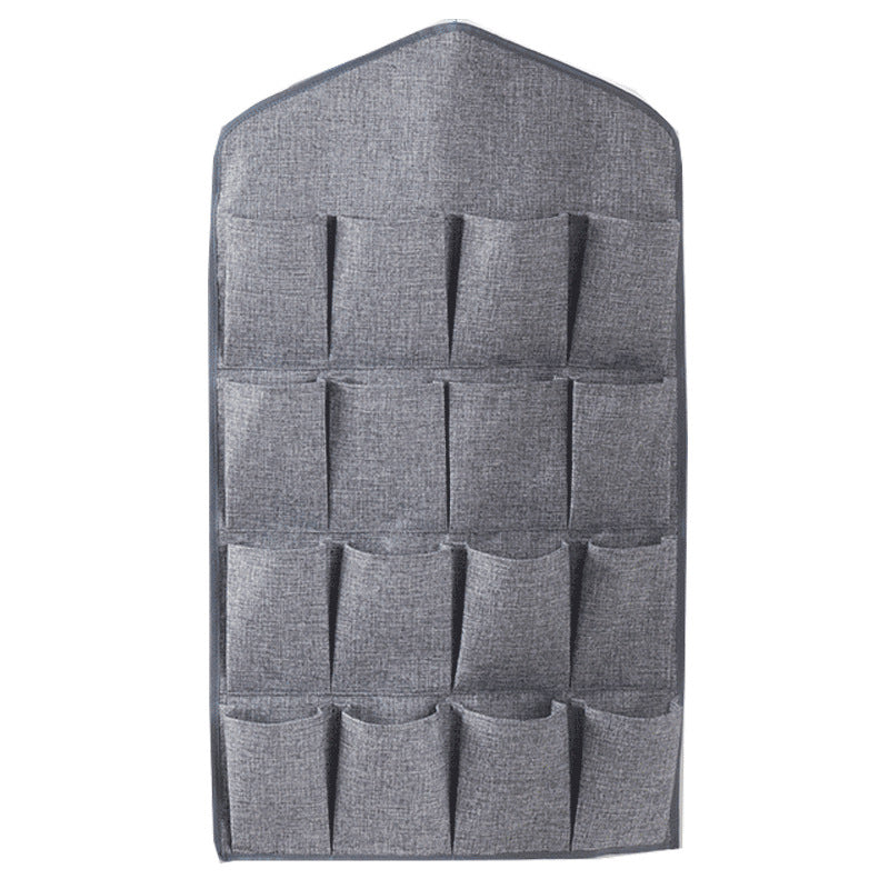 Oxford Cloth 16 Grid Hanging Bag Door Back Debris Storage Bag Cloth Hanger