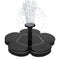 1.5W 7.5V Outdoor Rose Design Floating Solar Powered Fountain Water Pump for Garden Pond Watering