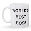 WORLD'S BEST BOSS" Cup Funny Coffee Mug Mugs Cup Gift Present Office Coffee Soup Tea Cup Gift