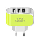OLAF 3.1A 3 USB Ports Fast Charging Charger EU Plug Adapter For iPhone X Xs XR Max HUAWEI P30 Xiaomi Mi8 Mi9 Pocophone S9 Note S10 S10+