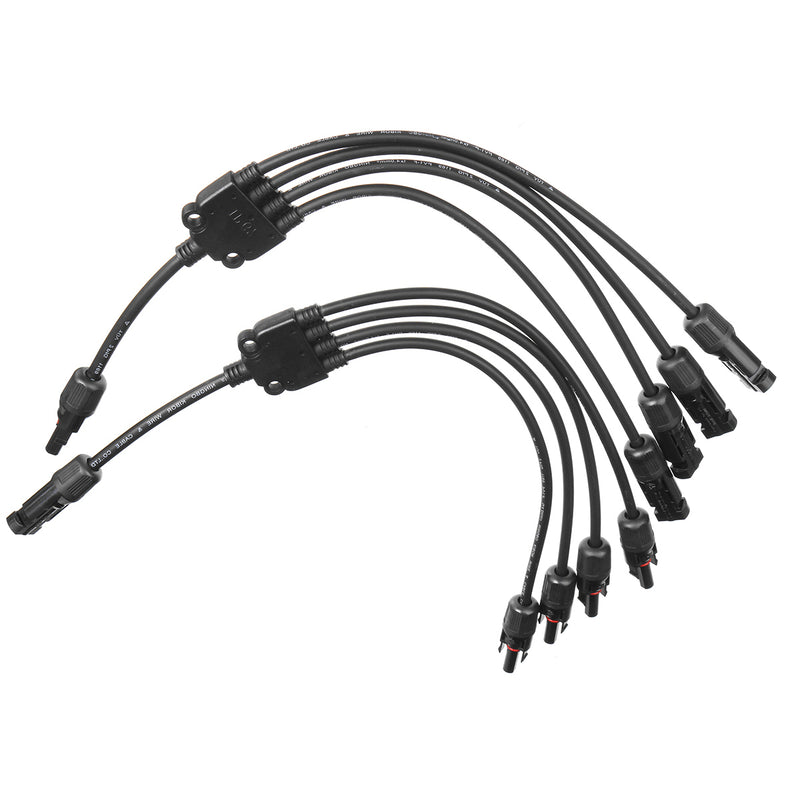 MC4 Y Branch Solar Panel Cable Connector Adapter MC4 Photovoltaic Waterproof Solar Connecter Solar Power Supply Cable Wire