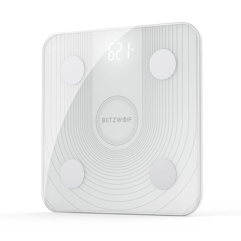BlitzWolf BW-SC1 WiFi Smart Body Fat Scale APP Control BMI Data Analysis with 13 Body Metrics Digital Weight Scale