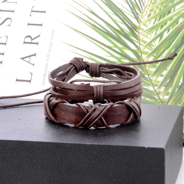 Retro Punk Combination Multi-layer Trend Bracelet